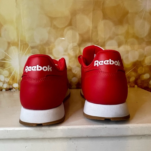 Reebok Classic Leather Low Vector Red Gum sneakers. 8.5 Men’s/10W - Picture 14 of 16